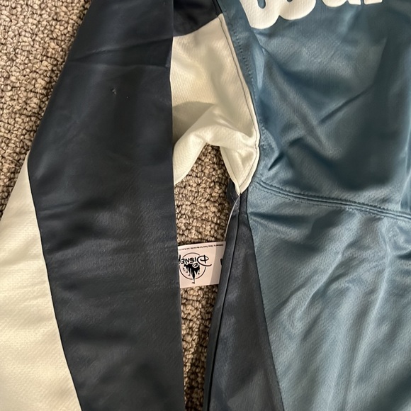 New Mickey Spirit Jersey Track Jacket Blue White Walt Disney World Zip Up Top - Picture 6 of 15